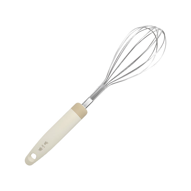 290mm steel whisk with ergonomic handle for eggs and batter, ideal kitchen utensil from Zhang Xiaoquan AU.