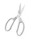 40Cr13 heavy duty kitchen scissors with ergonomic handles and stainless steel blades, ideal for multipurpose kitchen use. 210mm length for precision cutting.