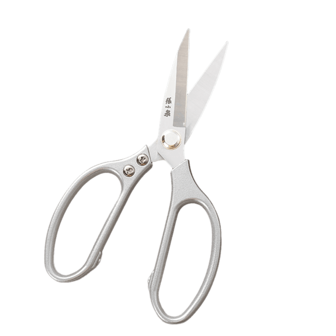 40Cr13 heavy duty kitchen scissors with ergonomic handles and stainless steel blades, ideal for multipurpose kitchen use. 210mm length for precision cutting.