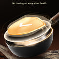 Zhang Xiaoquan AU 20cm carbon wok with no coating, emphasizing health safety and natural cooking surface.