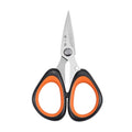 110mm rust-proof fishing line scissors with 50Cr15MoV stainless steel blades and ergonomic orange-black non-slip handles by Zhang Xiaoquan AU.