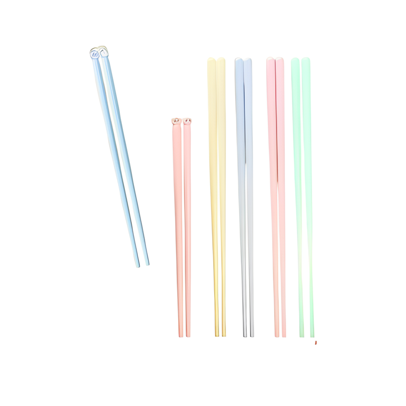 6 Pair Chopstick Set - Kids & Adults | Zhang Xiaoquan AU in pastel colors, featuring 4 adult and 2 children pairs with anti-slip texture.