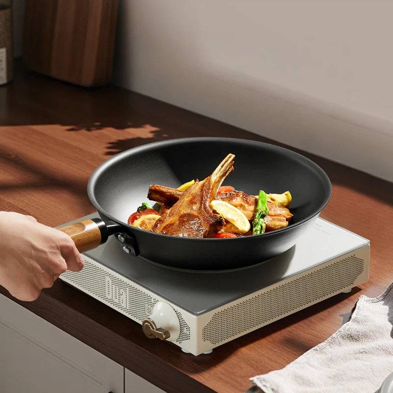 24CM HEAVY-DUTY PURE IRON FRYING PAN