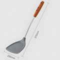 Silicone spatula dimensions: 370mm length and 100mm width.