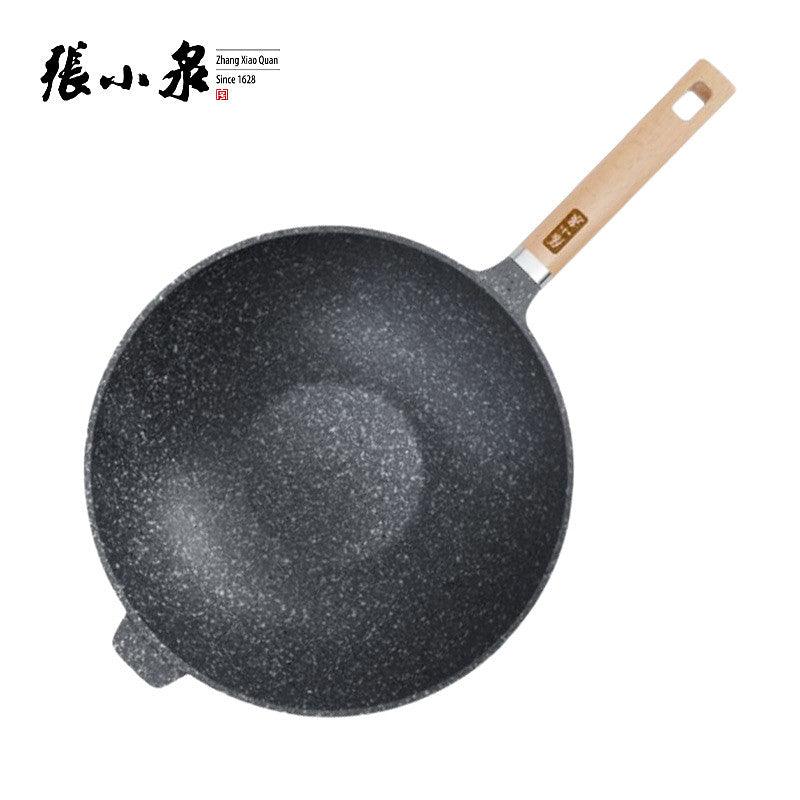 32-34cm Volcanic Rock Coating Wok, Non-stick Pan - My Store