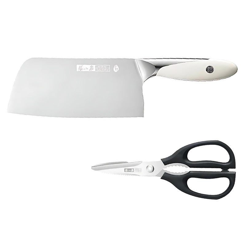 70Cr17MoV Cleaver & 40Cr13 Kitchen Shears Set